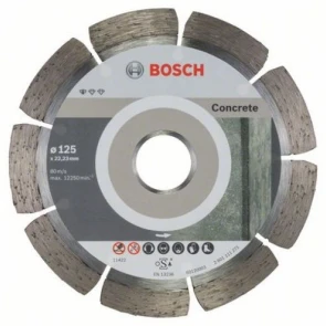 Алмазний відрізний круг по бетону Bosch PF Concrete (125х22.23) (2608603240) №1