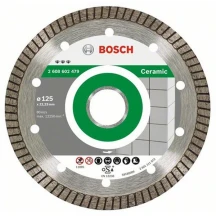 Bosch Круг алмазный ультратонкий отрезной (1,4 мм) турбо Best For Ceramic 125х22 Extraclean керамика