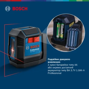 Лазерный нивелир Bosch Professional GLL 12-22 (1.5 В, 2х1 А*гол, 12 м) (0601065220) №10