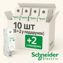 Автоматический выключатель 6kA 1P 16A C, Resi9 Schneider Electric R9F12116 комплект 10 шт