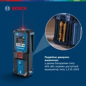 Лазерний далекомір Bosch Professional GLM 25-23 (25 м) (0601072W00) №6