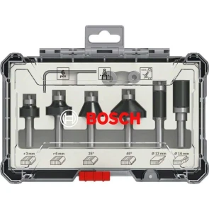 Набор кромочных фрез Bosch Trim & Edging (8 мм, 6 шт.) (2607017469) №2