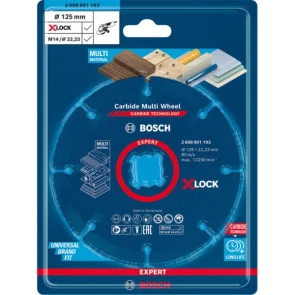 Круг відрізний Bosch Carbide Multi Wheel X-LOCK (125х1х22.23 мм) (2608901193) №2