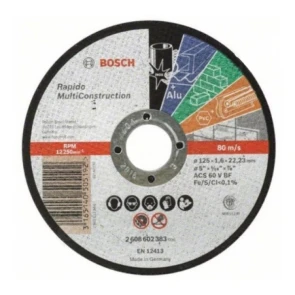 Відрізний диск Bosch Multi Construction (125х1.6х22.23 мм) (2608602383) №1