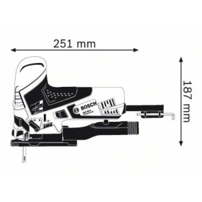 Лобзик електричний Bosch GST 90 E (0.65 кВт, 3100 ход/хв) (060158G000) №5
