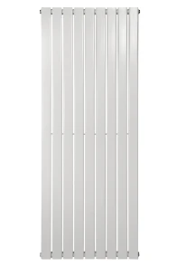Вертикальний дизайнерський радіатор опалення ARTTIDESIGN Livorno 9/1800/612/50 білий матовий №5