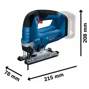 Акумуляторний лобзик Bosch GST 185-LI (18 В, без АКБ, 3500 ход/хв) (06015B3021) №5