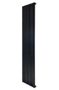 Дизайнерський вертикальний радіатор опалення ARTTIDESIGN Lucca 10/1800/456/50 чорний матовий №3