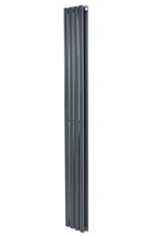 Вертикальный дизайнерский радиатор отопления ARTTIDESIGN Rimini II 4/1500/236/50 серый матовый