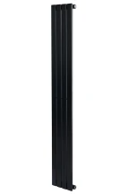 Вертикальный дизайнерский радиатор отопления ARTTIDESIGN Terni 4/1500/236/50 чёрный матовий купить в Украине