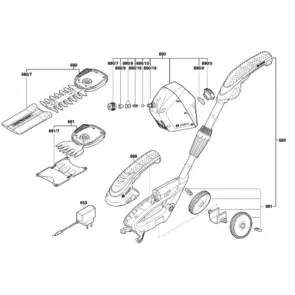 Ножиці для трави акумуляторні Bosch ISIO 3 + кущоріз (3.6 В, 1.5 А*год) (0600833108) №4