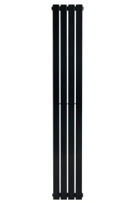 Вертикальный дизайнерский радиатор отопления ARTTIDESIGN Terni 4/1500/236/50 чёрный матовий №3