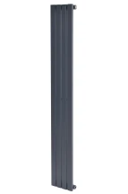 Вертикальный дизайнерский радиатор отопления ARTTIDESIGN Terni 4/1500/236/50 серый матовий