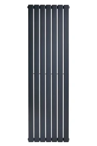 Вертикальний дизайнерський радіатор опалення ARTTIDESIGN Livorno 7/1800/476/50 сірий матовий №7