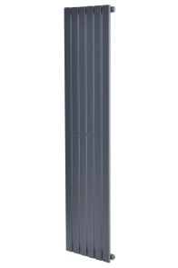 Вертикальный дизайнерский радиатор отопления ARTTIDESIGN Terni 6/1800/354/50 серый матовий №1