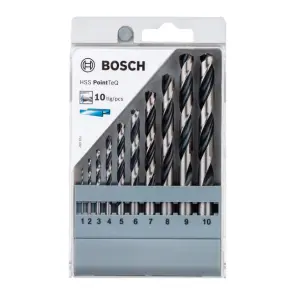 Набір свердел по металу Bosch HSS PointTeQ (10шт.) (2608577348) №2