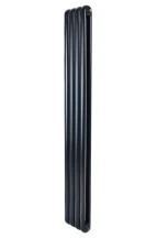 Вертикальный дизайнерский радиатор отопления ARTTIDESIGN Verona 4/1800/300 черный матовый