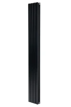 Вертикальный дизайнерский радиатор отопления ARTTIDESIGN Terni II 4/1800/236/50 чёрный матовий