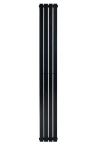 Вертикальный дизайнерский радиатор отопления ARTTIDESIGN Terni II 4/1800/236/50 чёрный матовий №4