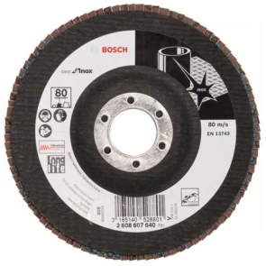 Лепестковый Круг шлифовочный Bosch Best for Inox (125 мм, P80) (2608607640) №1