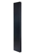 Вертикальный дизайнерский радиатор отопления ARTTIDESIGN Terni II 6/1800/354/50 чёрный матовий