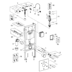 Инсталляция для унитаза 4 в 1 GROHE RAPID SL 38929000 №3