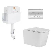 Готовое решение Qtap для ванной комнаты: напольный безбачковый унитаз Tern Ultra Quiet + бачок скрытого монтажа