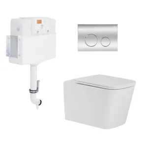 Готовое решение Qtap для ванной комнаты: напольный безбачковый унитаз Tern Ultra Quiet + бачок скрытого монтажа №1
