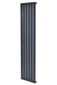 Вертикальный дизайнерский радиатор отопления ARTTIDESIGN Livorno 6/1800/408/50 серый матовый №1