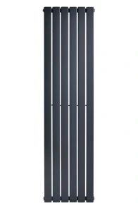 Вертикальный дизайнерский радиатор отопления ARTTIDESIGN Livorno 6/1800/408/50 серый матовый №4