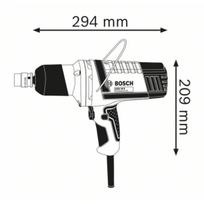 Імпульсний ударний гайковерт Bosch GDS 18 E (0.5 кВт, 250 Н*м) (0601444000) №2