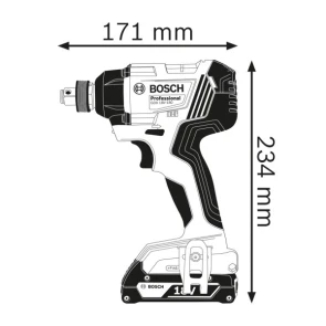 Акумуляторний ударний гайковерт Bosch GDX 180-LI (18 В, 2х2 А*год, 180 Н*м) (06019G5223) №6