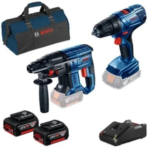 Набір: перфоратор Bosch GBH 180-LI + шуруповерт Bosch GSR 180-LI (0615990M31) №1