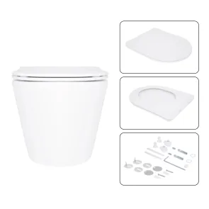 Готовое решение Qtap для ванной комнаты: подвесной унитаз Swan Ultra Quiet 520×360×320 + комплект инсталляции Nest 4 в 1 (линейная клавиша Chrome) №7