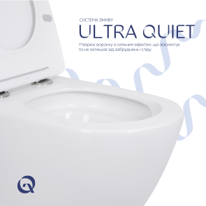 Готовое решение Qtap для ванной комнаты: Унитаз напольный Robin Ultra Quiet QT13223381AW + инсталляция QT0122490S+ клавиша QT0111M08V1384W №6