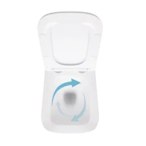 Готовое решение Qtap для ванной комнаты: подвесной унитаз Crow Ultra Quiet 520×360×290 + комплект инсталляции Nest 4 в 1 (квадратная клавиша Chrome) №6