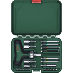 Набір викруток з тріскачкою і Т-подібною ручкою Bosch (22 шт.) (1600A02Z9T) №2