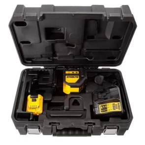 Рівень лазерний лінійний DeWALT, 10.8/12В XR Li-Ion, зелений луч, вага 0.44 кг, 1 акумулятор 2 Аг, зарядний пристрій, валіза №3