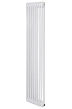 Вертикальный дизайнерский радиатор отопления ARTTIDESIGN Bari II 8/1500/380/50 белый матовий