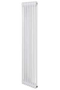 Вертикальный дизайнерский радиатор отопления ARTTIDESIGN Bari II 8/1500/380/50 белый матовий №1
