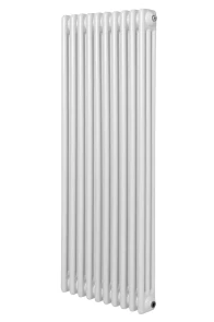 Вертикальний дизайнерський радіатор опалення ARTTIDESIGN Bari III 10/1200/470/50 білий матовий №1
