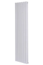 Вертикальний дизайнерський радіатор опалення ARTTIDESIGN Livorno II 6/1200/408/50 білий матовий