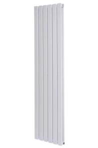 Вертикальний дизайнерський радіатор опалення ARTTIDESIGN Livorno II 6/1200/408/50 білий матовий №1
