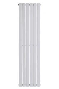 Вертикальний дизайнерський радіатор опалення ARTTIDESIGN Livorno II 6/1400/408/50 білий матовий №6