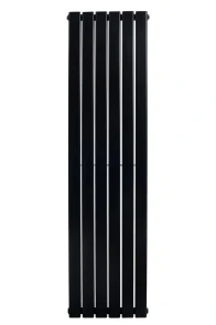 Вертикальный дизайнерский радиатор отопления ARTTIDESIGN Livorno II 6/1200/408/50 чёрный матовий №4