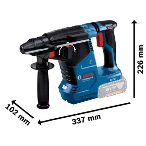 Аккумуляторный перфоратор Bosch Professional GBH 187-Li SDS-Plus (18 В, без АКБ, 2.4 Дж) (0611923020) №5