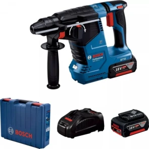 Аккумуляторный перфоратор Bosch Professional GBH 187-LI SDS-Plus (18 В, 2х5 А*ч, 2.4 Дж) (0611923021) №1