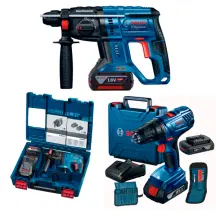 Акумуляторний перфоратор Bosch GBH 180-LI + акумуляторний шуруповерт Bosch GSR 180 LI (0611911122+06019F810A)