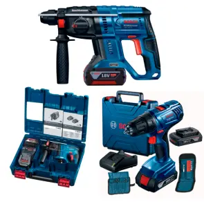 Акумуляторний перфоратор Bosch GBH 180-LI + акумуляторний шуруповерт Bosch GSR 180 LI (0611911122+06019F810A) №1