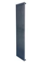 Вертикальний дизайнерський радіатор опалення ARTTIDESIGN Pesaro 10/1800/360/50 сирій матовий